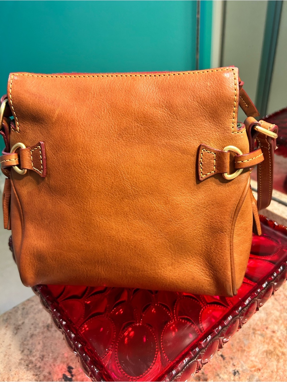 Dooney & Bourke Natural Leather Mini Hobo - Picture 5 of 7